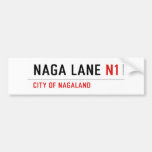 NAGA LANE  Bumper Stickers