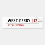 west derby  Bumper Stickers