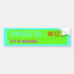 swagg dr:)  Bumper Stickers