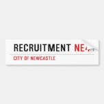 Recruitment  Bumper Stickers