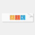 Pia  Bumper Stickers