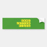 Game Letter Tiles  Bumper Stickers