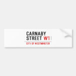 carnaby street  Bumper Stickers