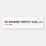 THE OAKWOOD PROPERTY BLOG  Bumper Stickers