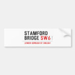 Stamford bridge  Bumper Stickers