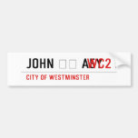 John ❤️ Aey  Bumper Stickers