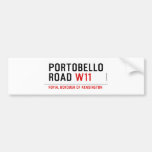 Portobello road  Bumper Stickers