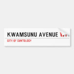 KwaMsunu Avenue  Bumper Stickers