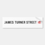 James Turner Street  Bumper Stickers