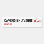 Cavendish avenue  Bumper Stickers