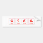 Wyeth  Bumper Stickers