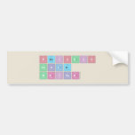 Periodic
 Table
 Writer  Bumper Stickers