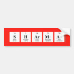 SHARMA  Bumper Stickers