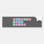 Periodic
 Table
 Writer  Bumper Stickers