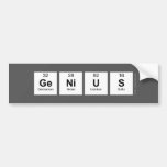 Genius  Bumper Stickers