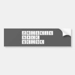 Periodic
 Table
 Writer  Bumper Stickers