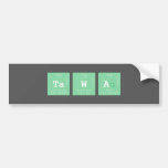 TAWA  Bumper Stickers