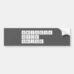 Periodic
 Table
 Writer  Bumper Stickers