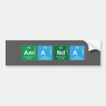 Amanda  Bumper Stickers