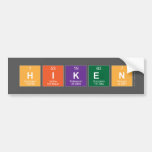 hiken  Bumper Stickers