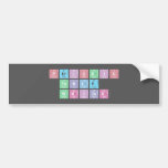 Periodic
 Table
 Writer  Bumper Stickers