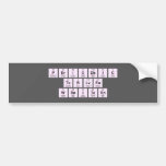 Periodic
 Table
 Writer  Bumper Stickers