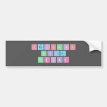 Periodic
 Table
 Writer  Bumper Stickers