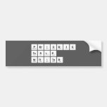 Periodic
 Table
 Writer  Bumper Stickers