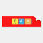 simon  Bumper Stickers