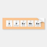 SPERMNES  Bumper Stickers