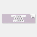 Periodic
 Table
 Writer  Bumper Stickers