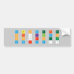 A B C D E F G
 H I J K L M N
 O P Q R S T U
 V W X Y Z ! ?  Bumper Stickers
