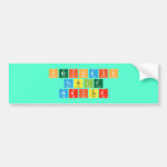 Periodic
 Table
 Writer  Bumper Stickers
