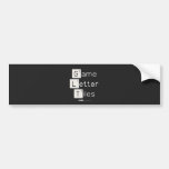 Game
 Letter
 Tiles  Bumper Stickers