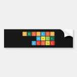 Periodic Table Writer  Bumper Stickers