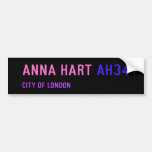 Anna Hart  Bumper Stickers