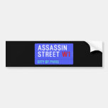 ASSASSIN Street  Bumper Stickers