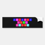 Periodic
 Table
 Writer  Bumper Stickers
