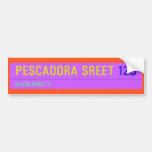pescadora sreet  Bumper Stickers