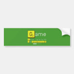 Game
 Letter  me n my life
 Tile TABASSUM  Bumper Stickers