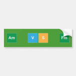 Am vs FM  Bumper Stickers