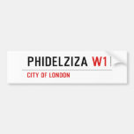 PHIDELZIZA  Bumper Stickers