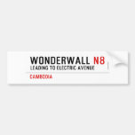 wonderwall  Bumper Stickers