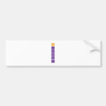 H
 Li
 K
 Rb
 Cs
 Fr  Bumper Stickers