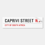 caprivi street  Bumper Stickers