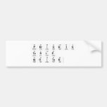 Periodic Table Writer  Bumper Stickers