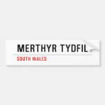 Merthyr Tydfil  Bumper Stickers