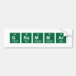 Grammar  Bumper Stickers