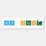 auw shoot  Bumper Stickers