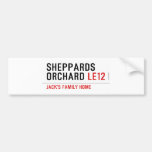 sheppards orchard  Bumper Stickers